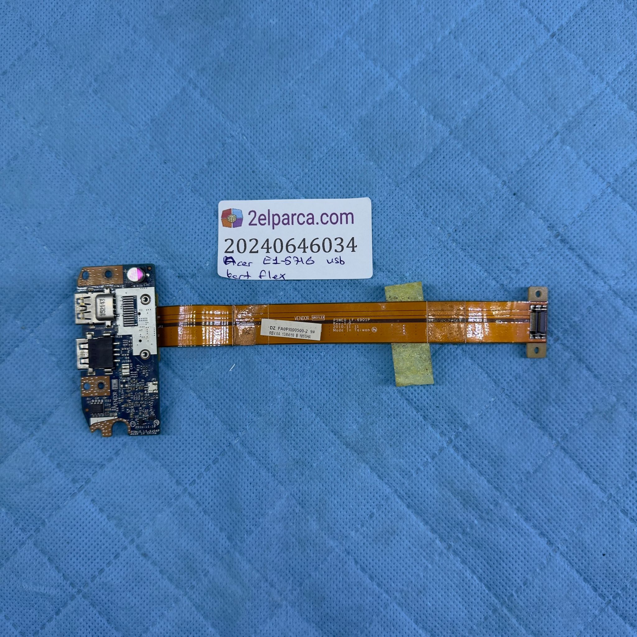 Acer E1-571G Usb kart flex orjinal ürün