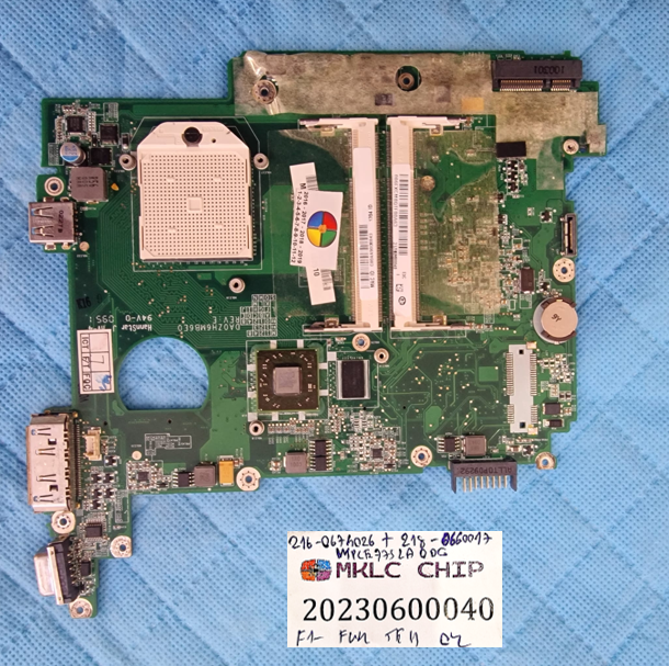 Acer ferrari one 200 anakart _DA0ZH6MB6E0 Anakart amd cpu ati vga orjinal_