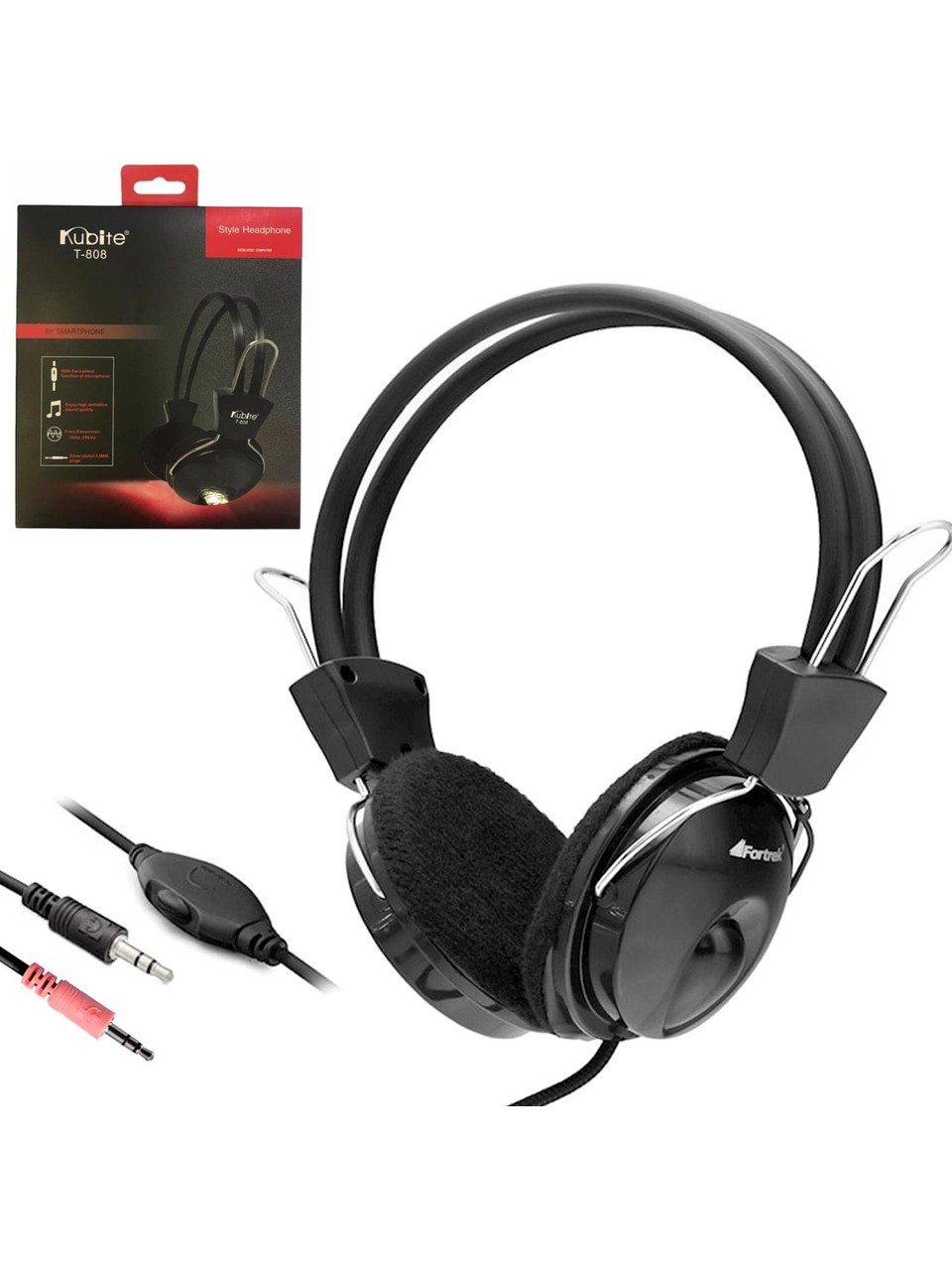 KUBİTE T-808 MİKROFONLU KULAK ÜSTÜ KULAKLIK