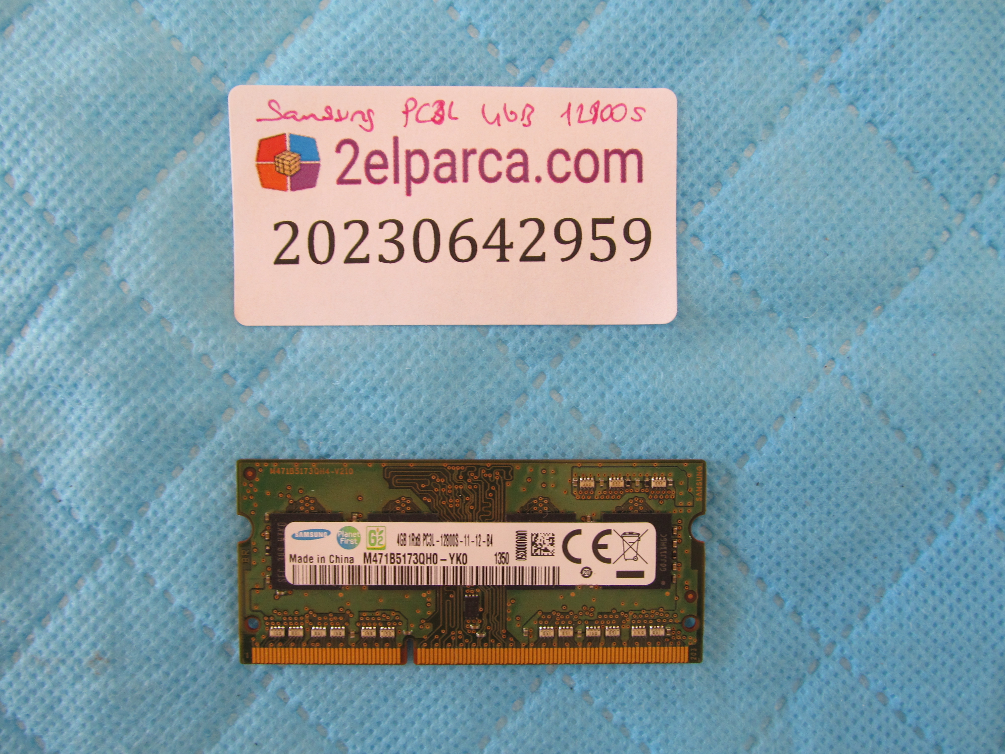 Samsung ddr3l 4gb 12800s ram bellek orjinal ürün